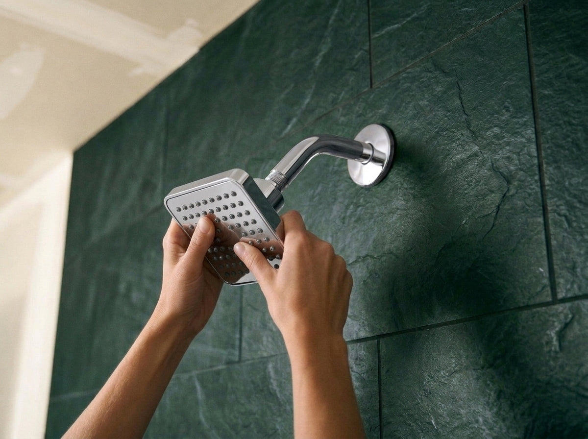 Remove your old showerhead